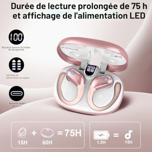 Écouteurs Bluetooth sport avec réduction du bruit - Image 4